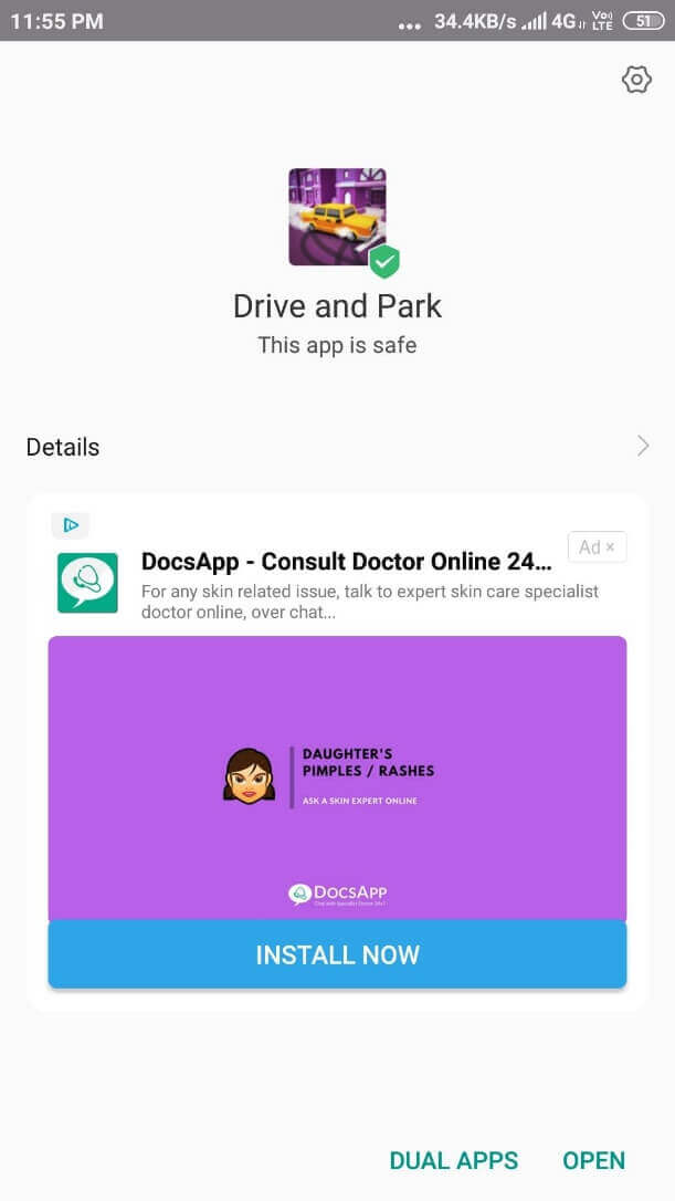 Drive and Park Mod Apk installed