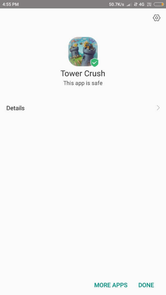 Tower Crush Mod Apk installed