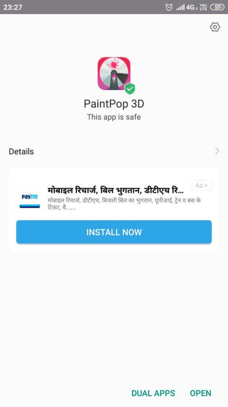 Paint Pop 3D APK installed