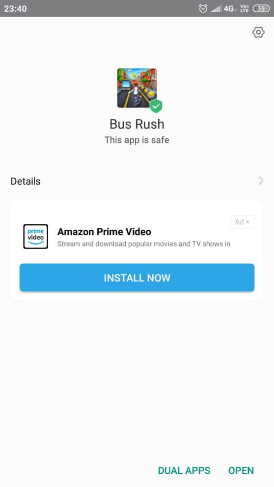 Bus Rush Mod Apk installed