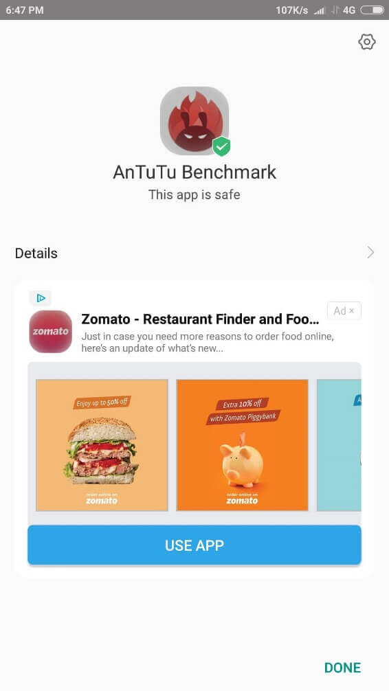 AnTuTu Benchmark apk installed