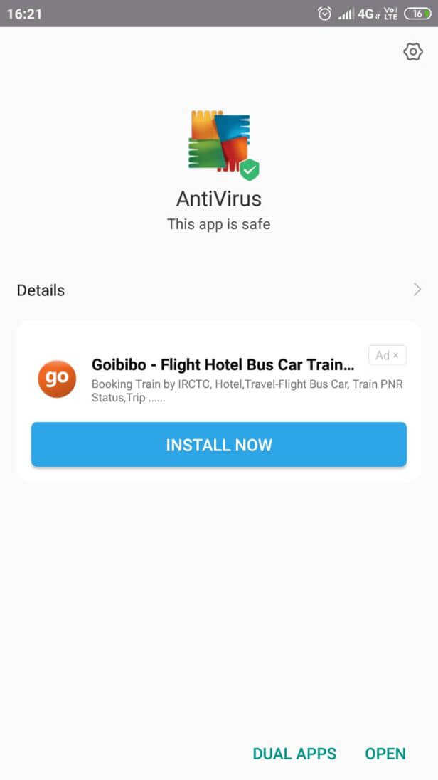 avg antivirus pro apk installed