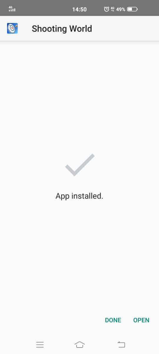 Shooting World Mod Apk installed