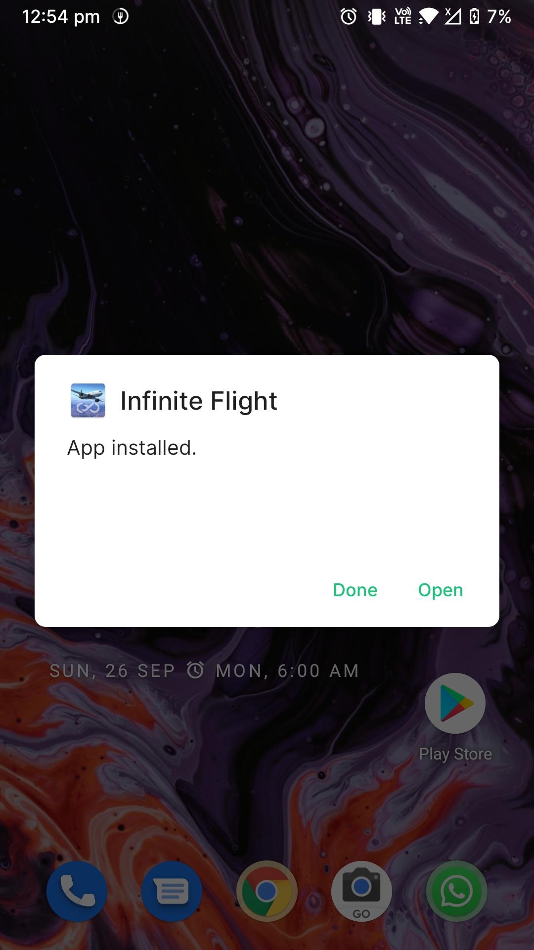 infinite flight mod apk installed