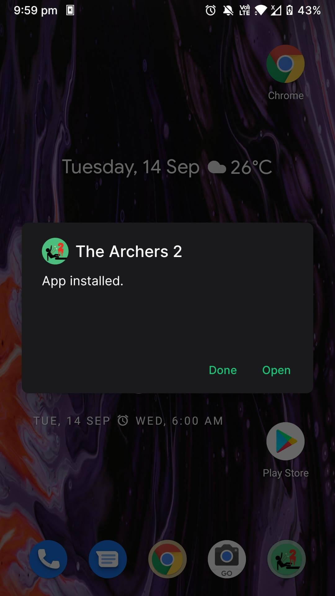 the archers 2 mod apk installed