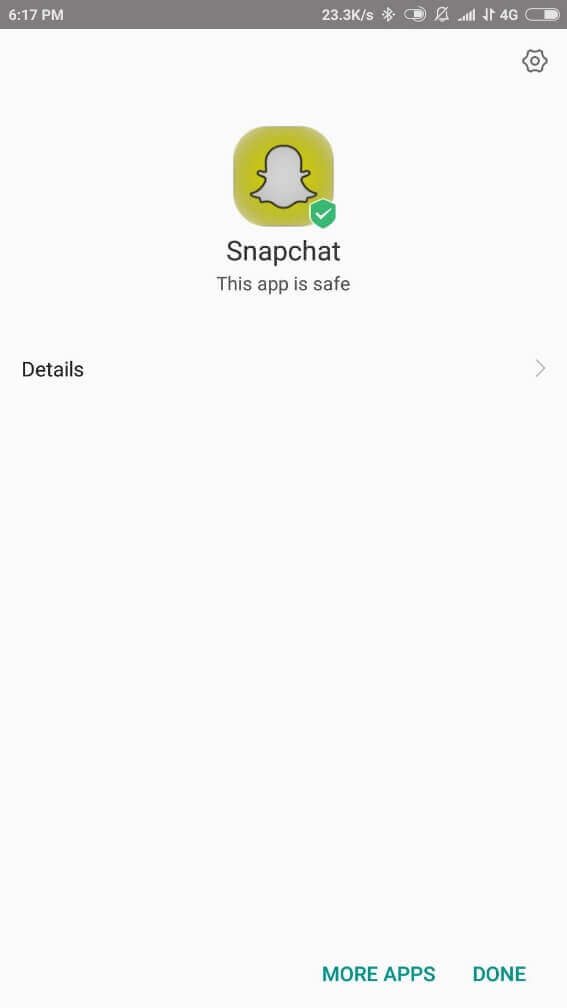 Snapchat Apk installed