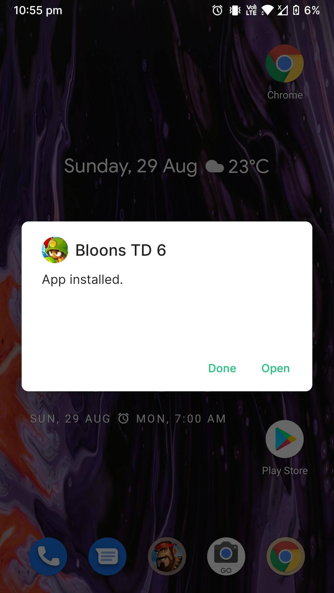 bloons td 6 mod apk installed
