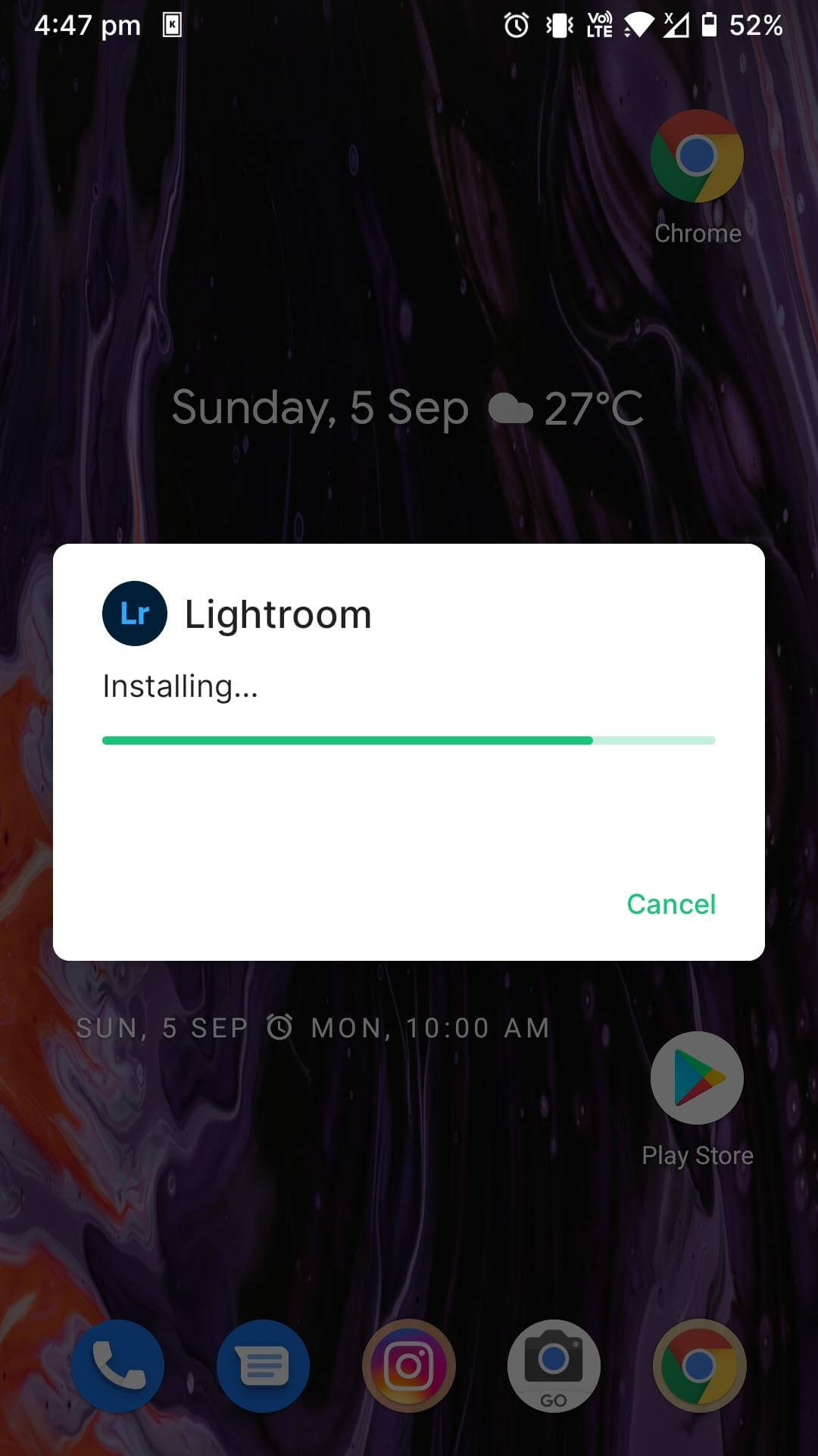 adobe lightroom mod apk installing