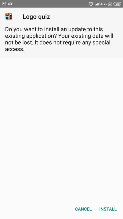 click on install