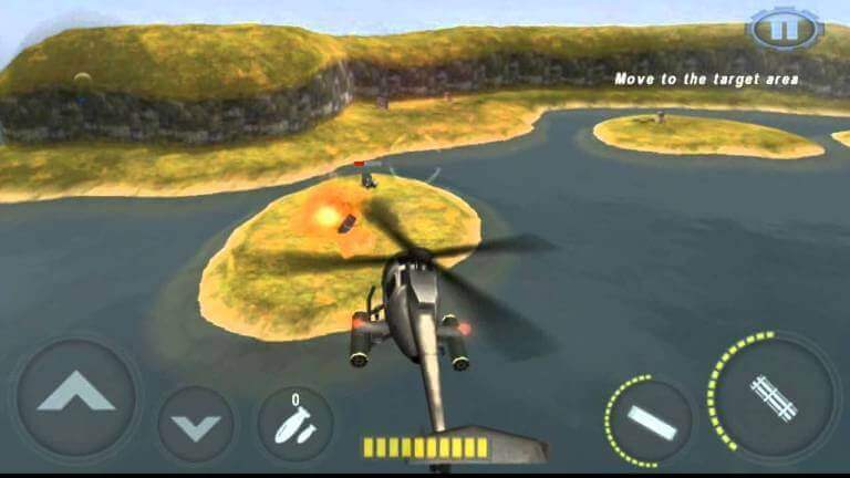 GUNSHIP BATTLE: لقطة شاشة لطائرة هليكوبتر ثلاثية الأبعاد