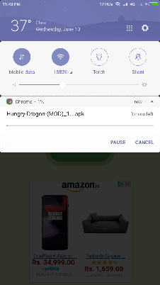 hungry dragon mod apk downloading started