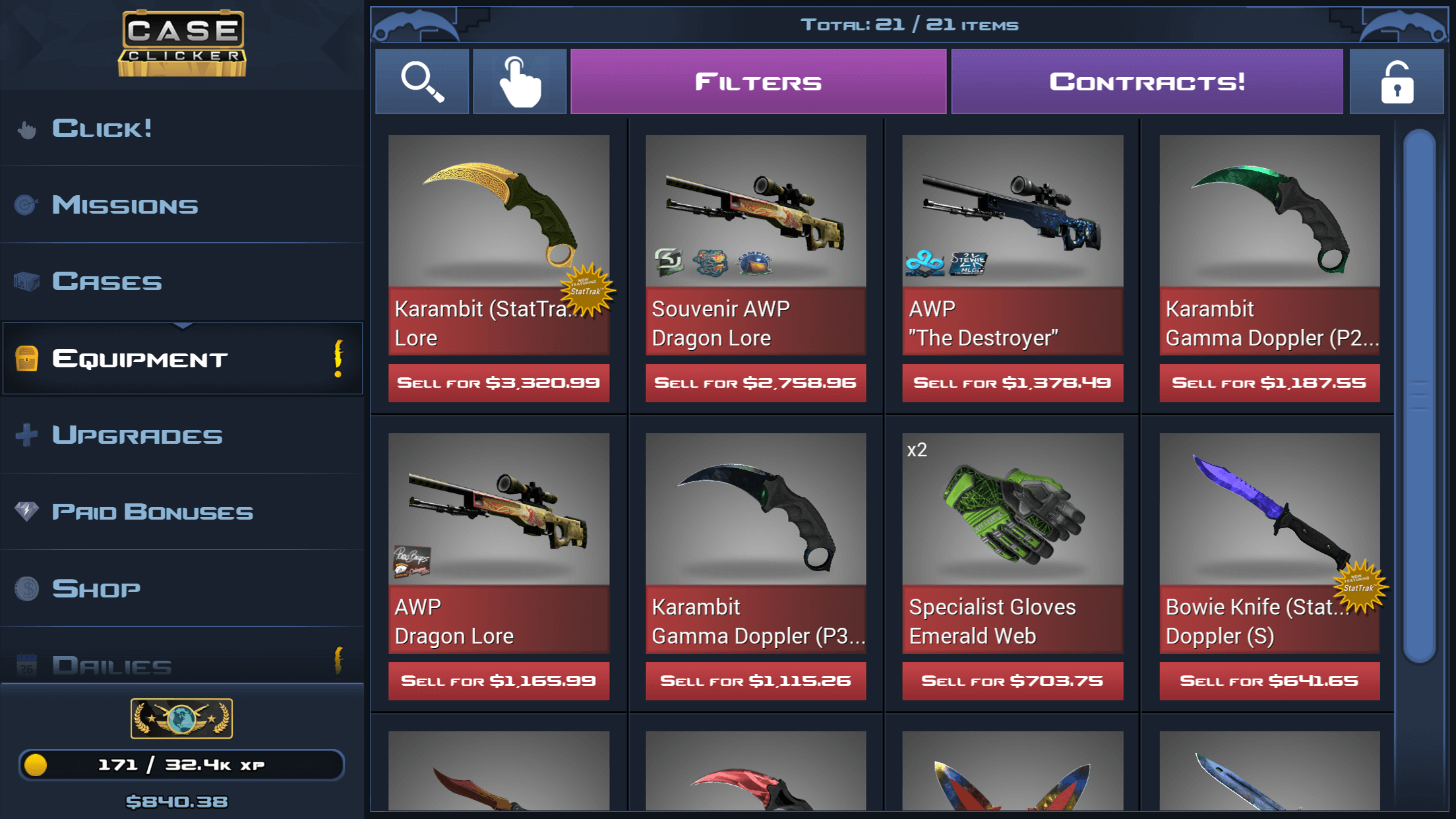 Case Clicker 2 screenshot