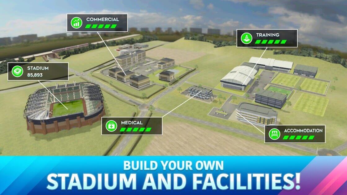build your own stadium and facilities