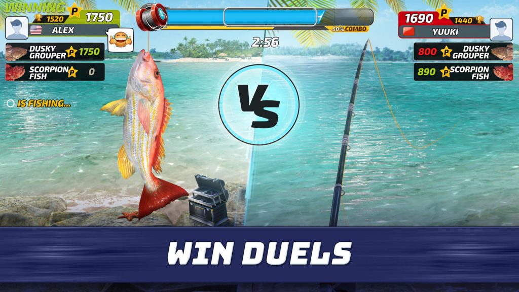 fishing clash gameplay second