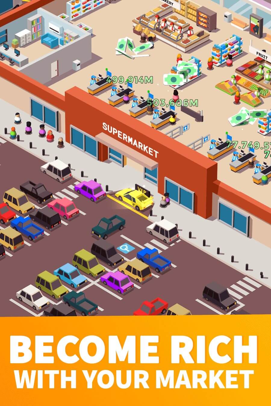 idle supermarket tycoon gameplay second