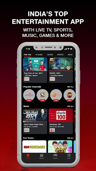 JioTV screenshot