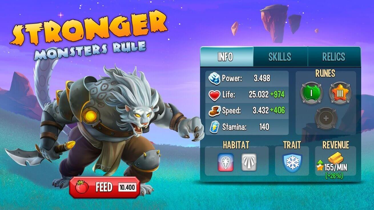 stronger monsters rule