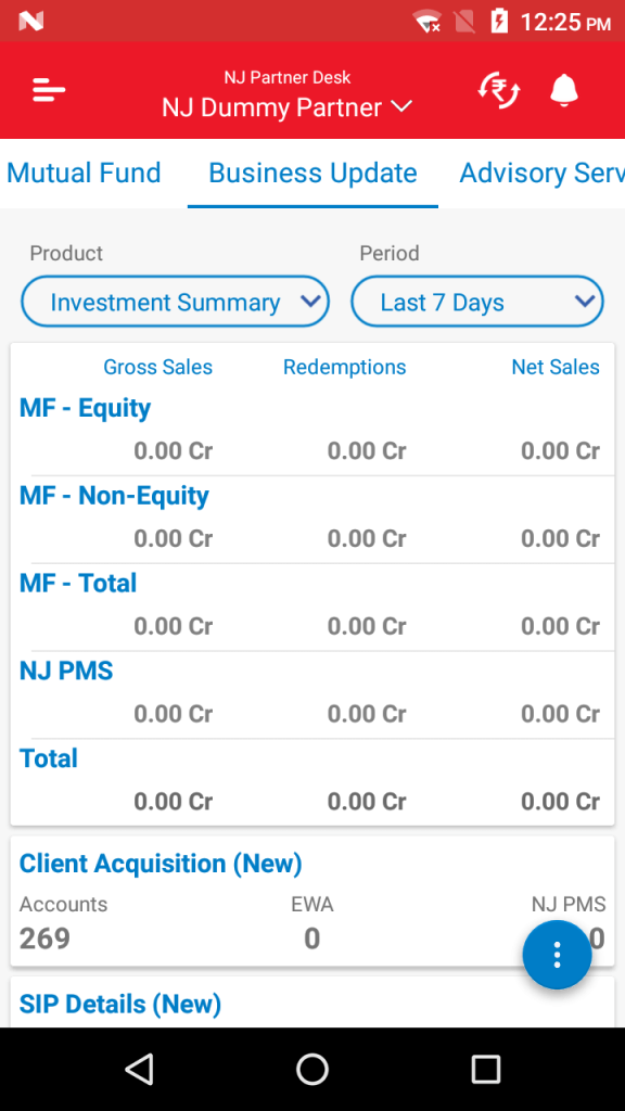 NJ Partner Desk screenshot