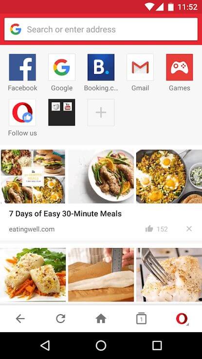 Opera Mini screenshot