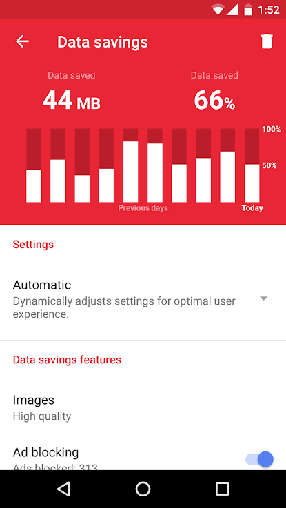 Opera Mini screenshot