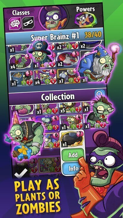 play as plants or zombies