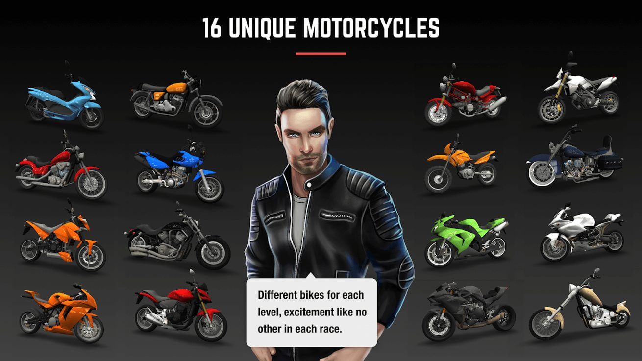 Febbre da corsa: schermata della moto