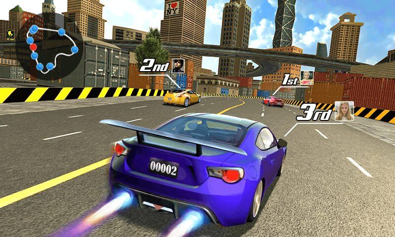 Captura de tela do Street Racing 3D