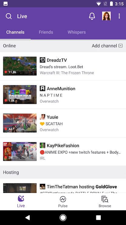 Twitch screenshot