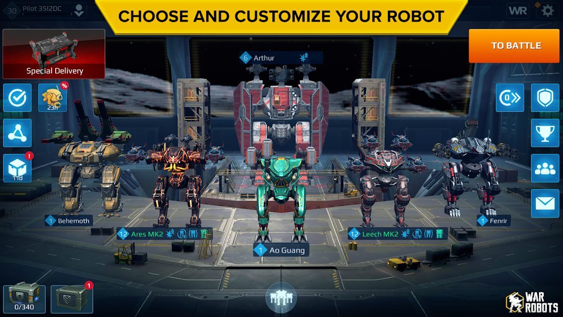 war robots gameplay first