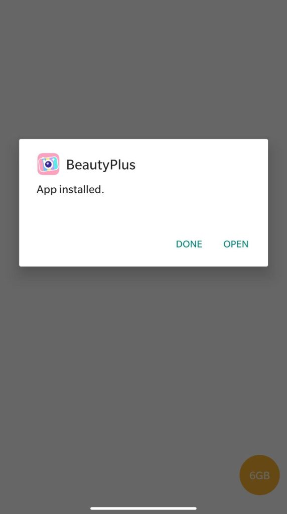 beautyplus mod apk installed