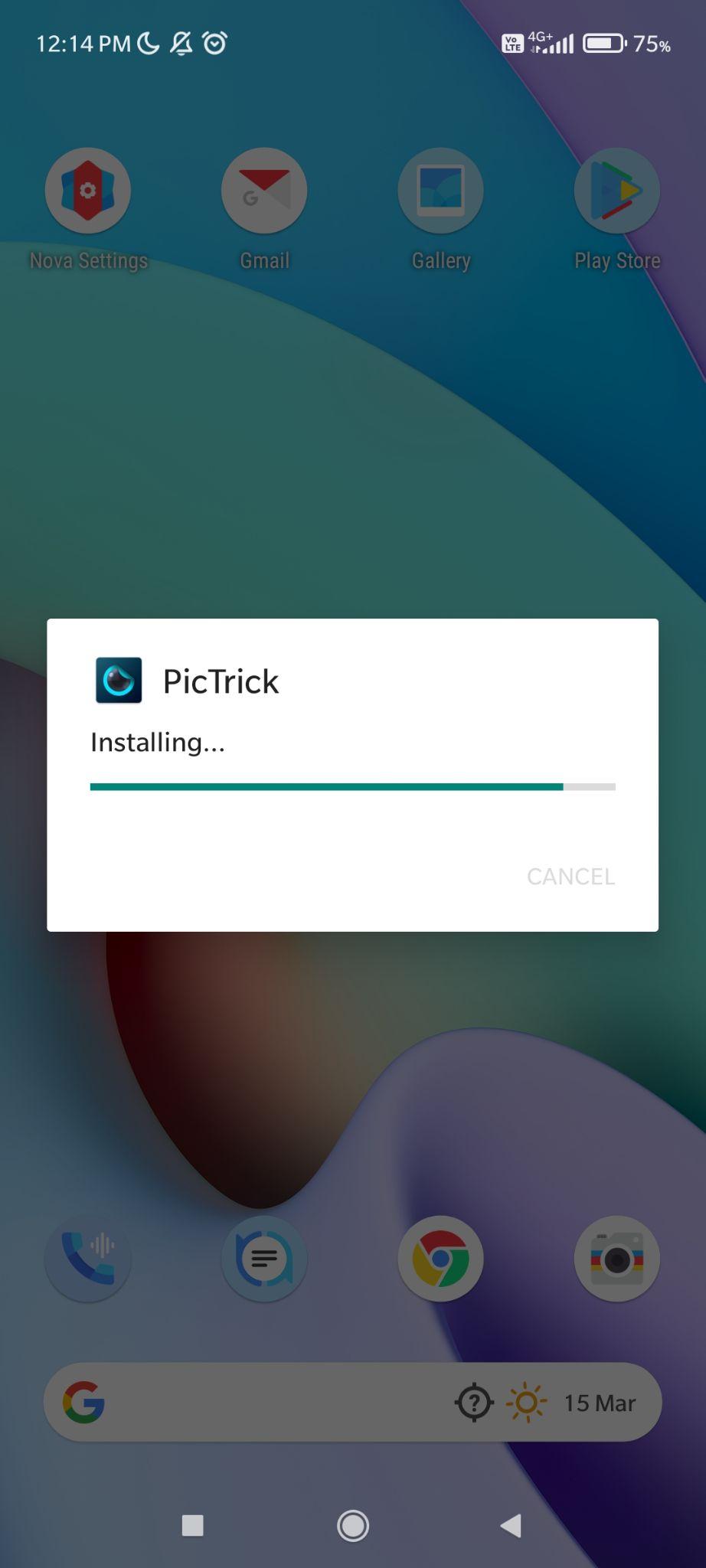 pictrick mod apk installing