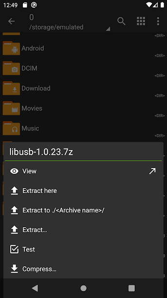 ZArchiver screenshot