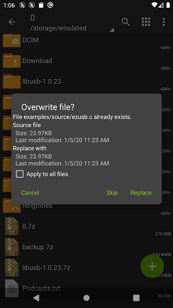 ZArchiver screenshot