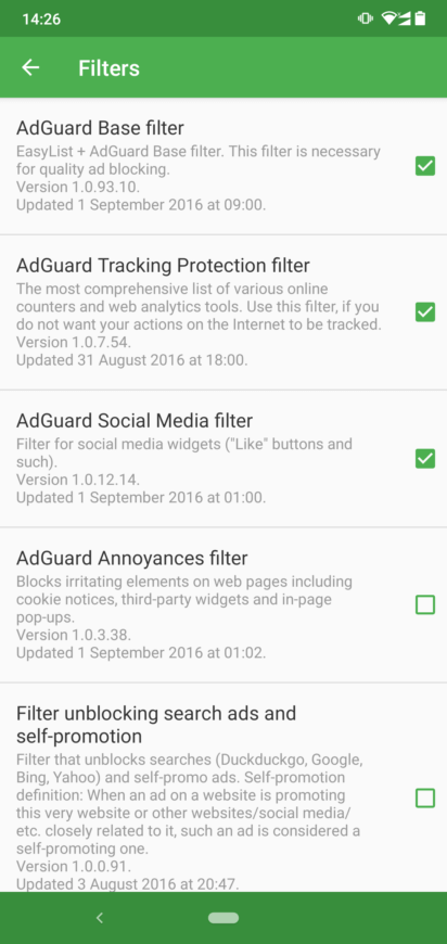 AdGuard screenshot