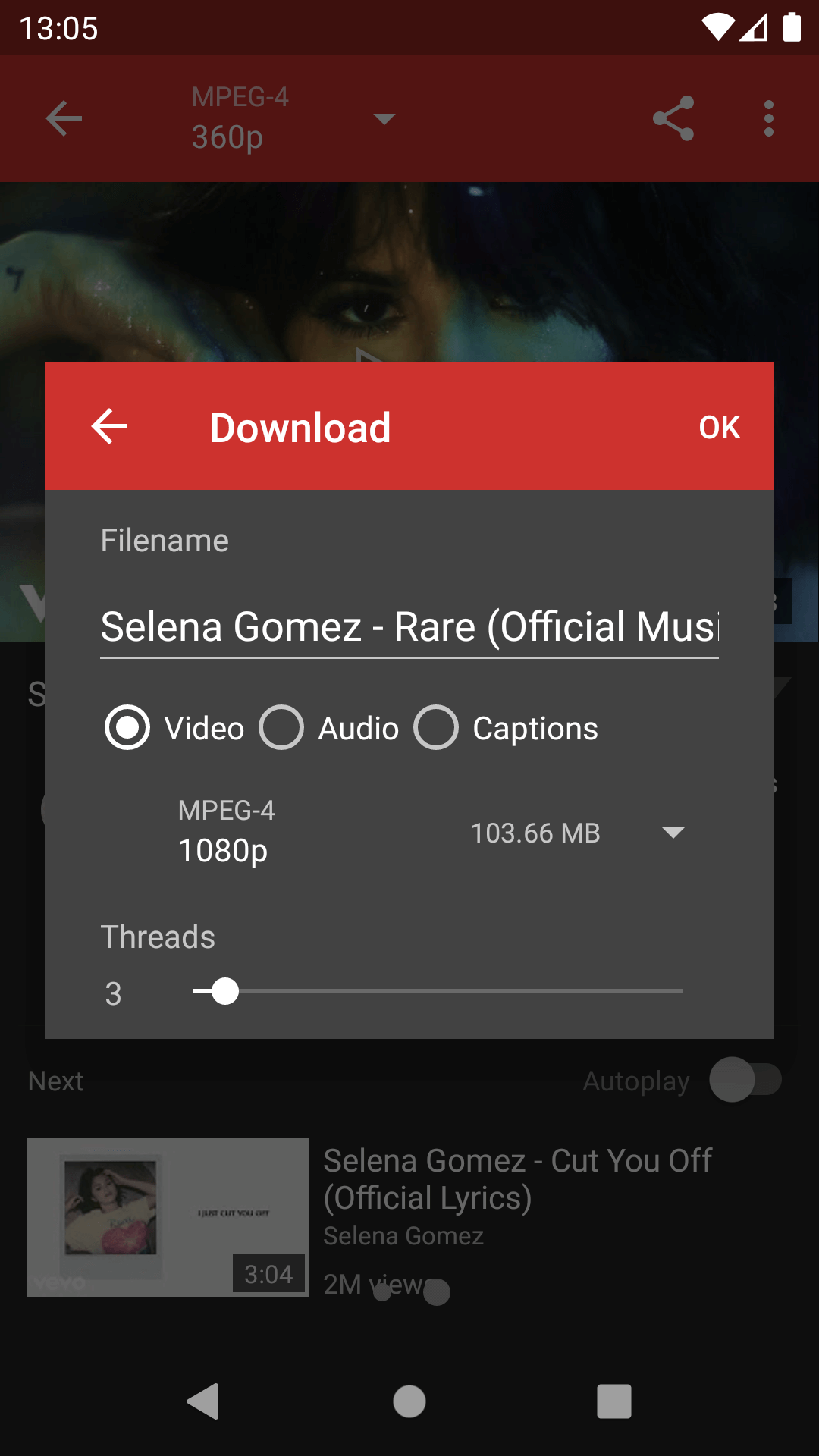 NewPipe screenshot