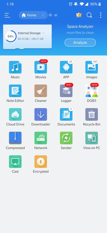 ES File Explorer screenshot