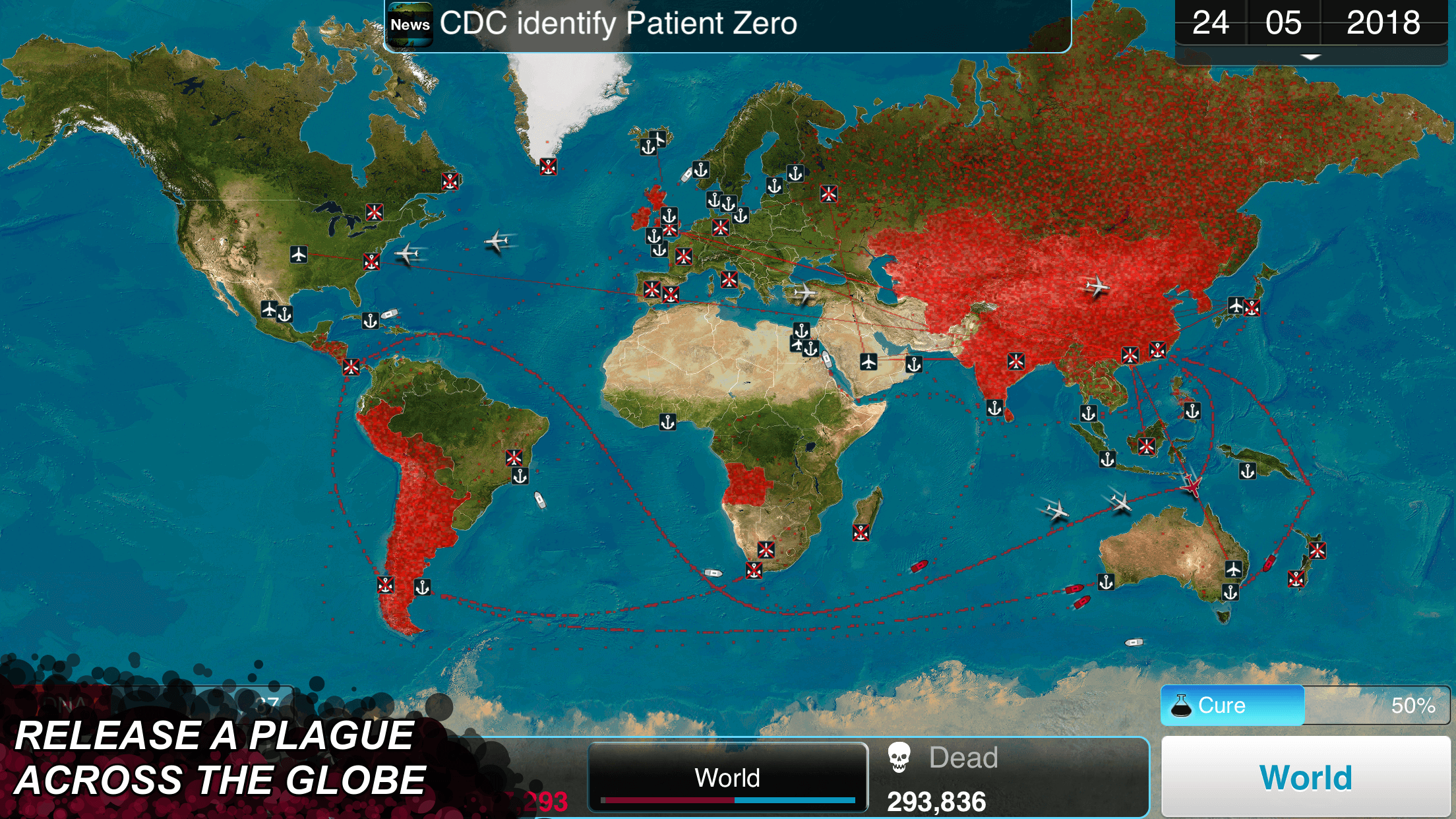 Schermafbeelding van Plague Inc
