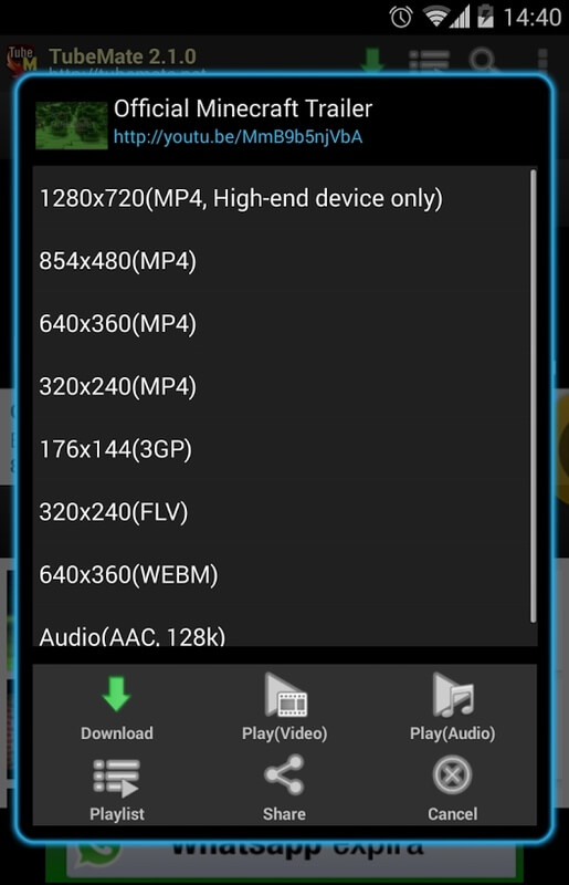TubeMate screenshot