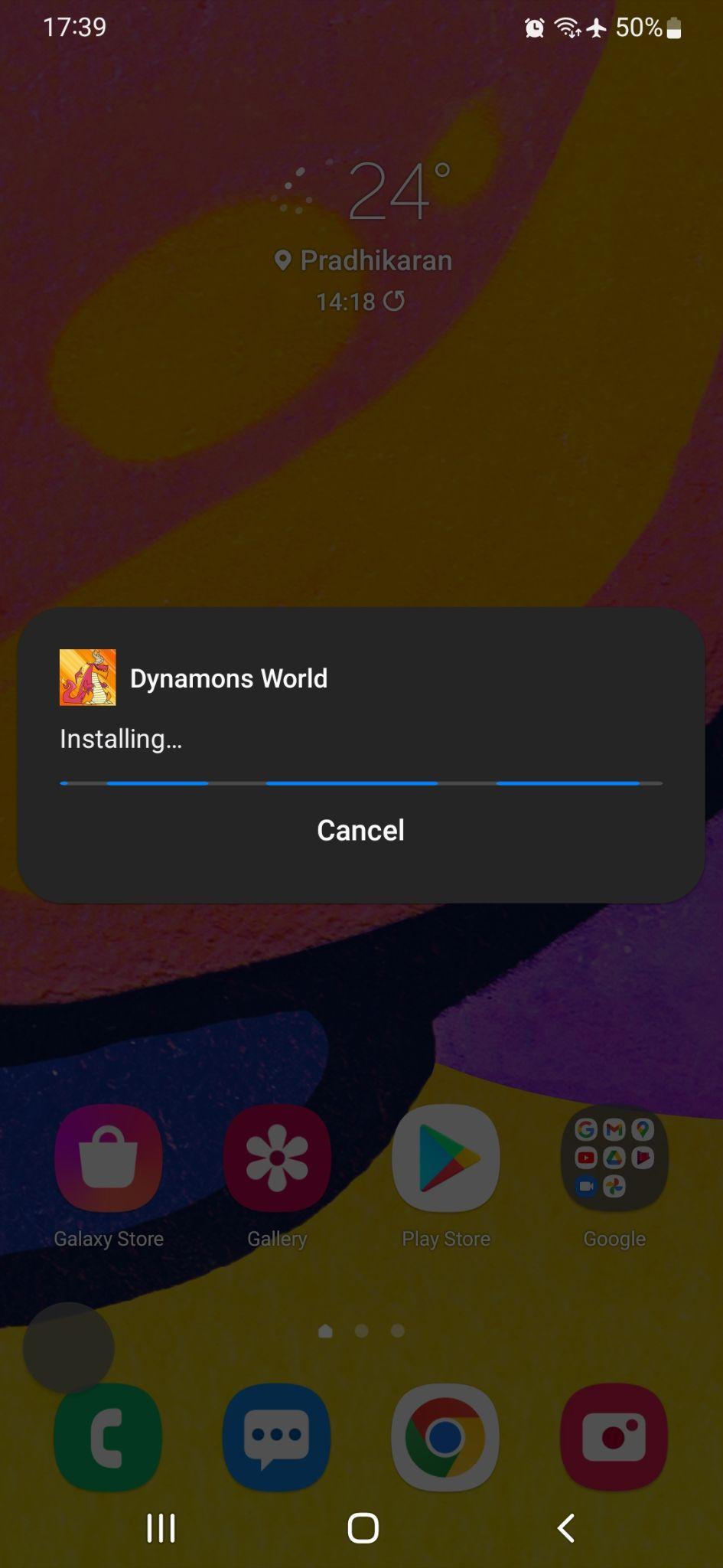 dynamons world mod apk installing