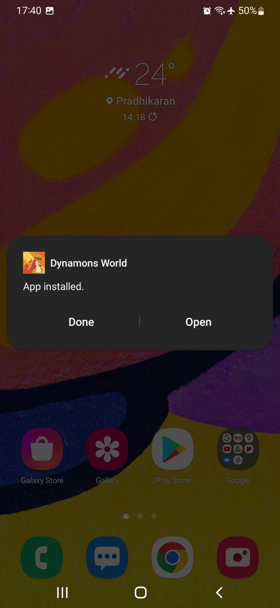 dynamons world mod apk installed
