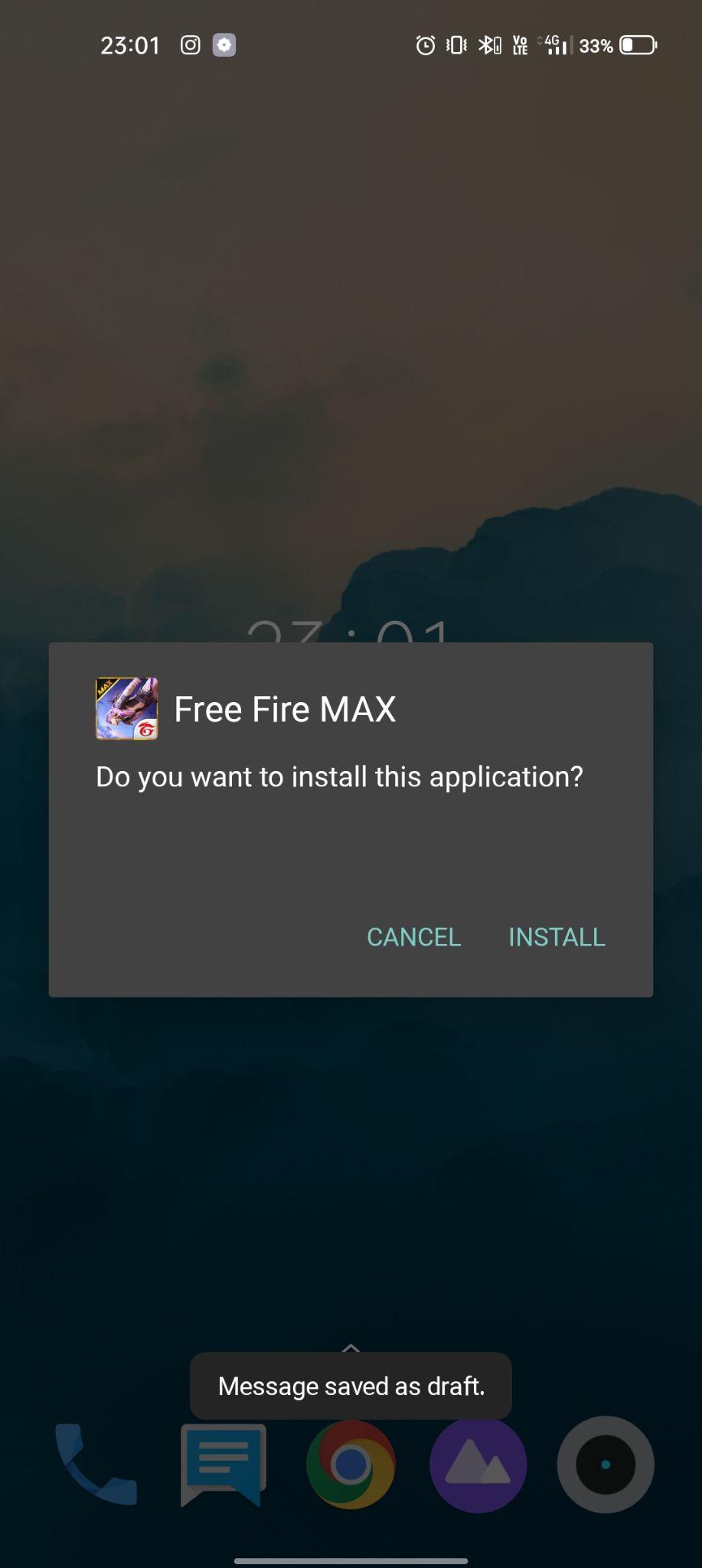 click on install