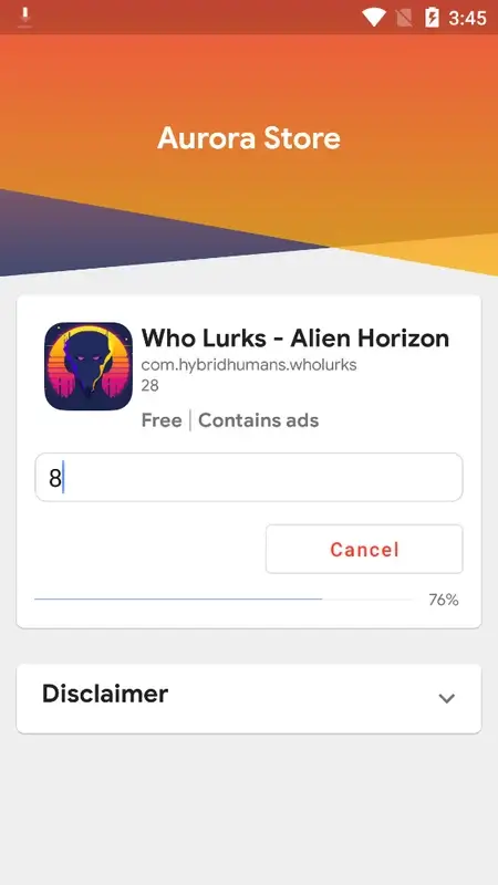 Aurora Store screenshot