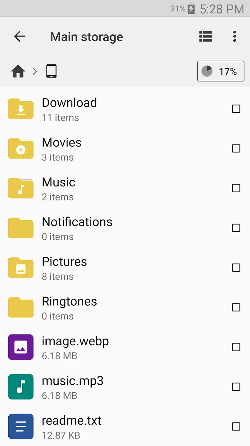 CX File Explorer screenshot