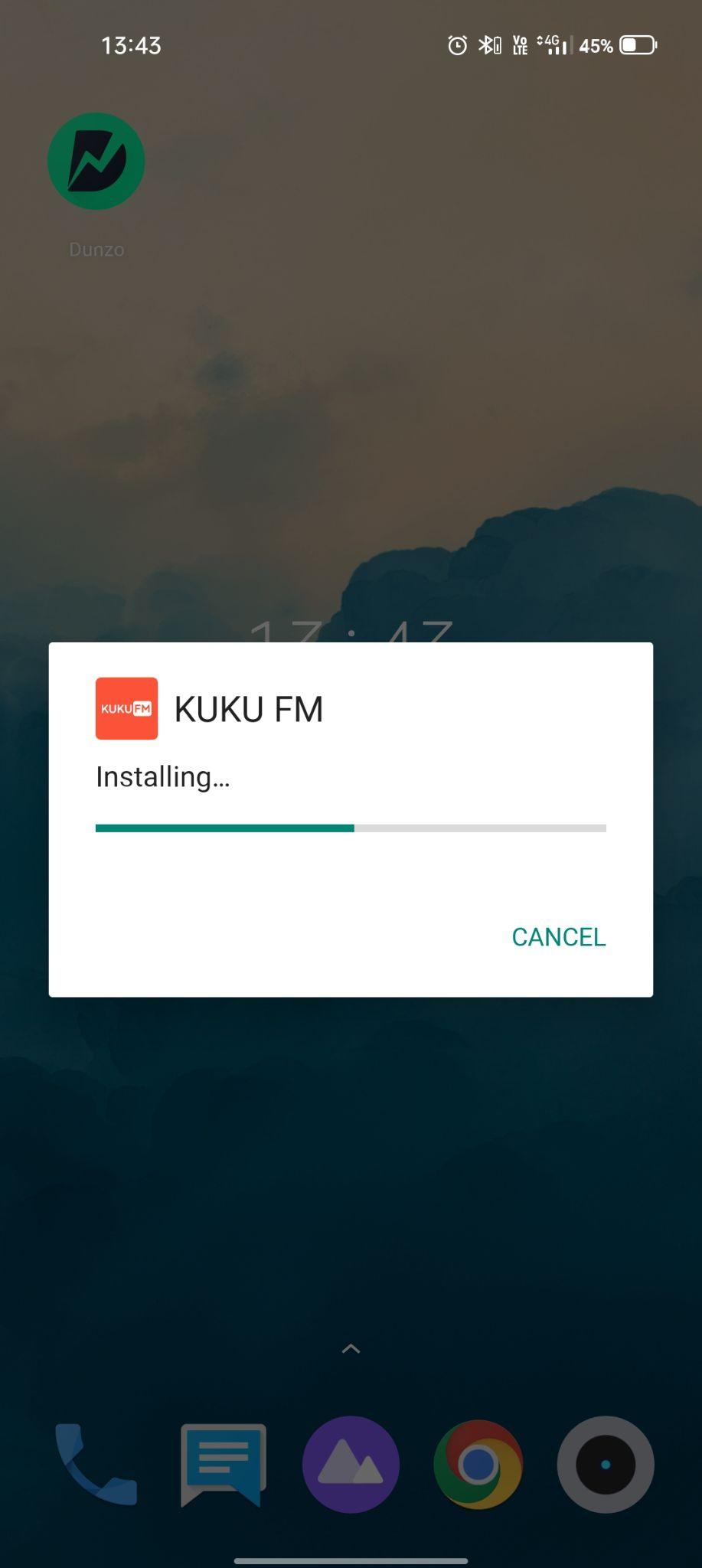 kuku fm apk installing
