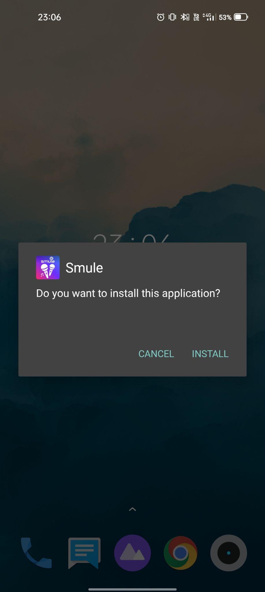click on install