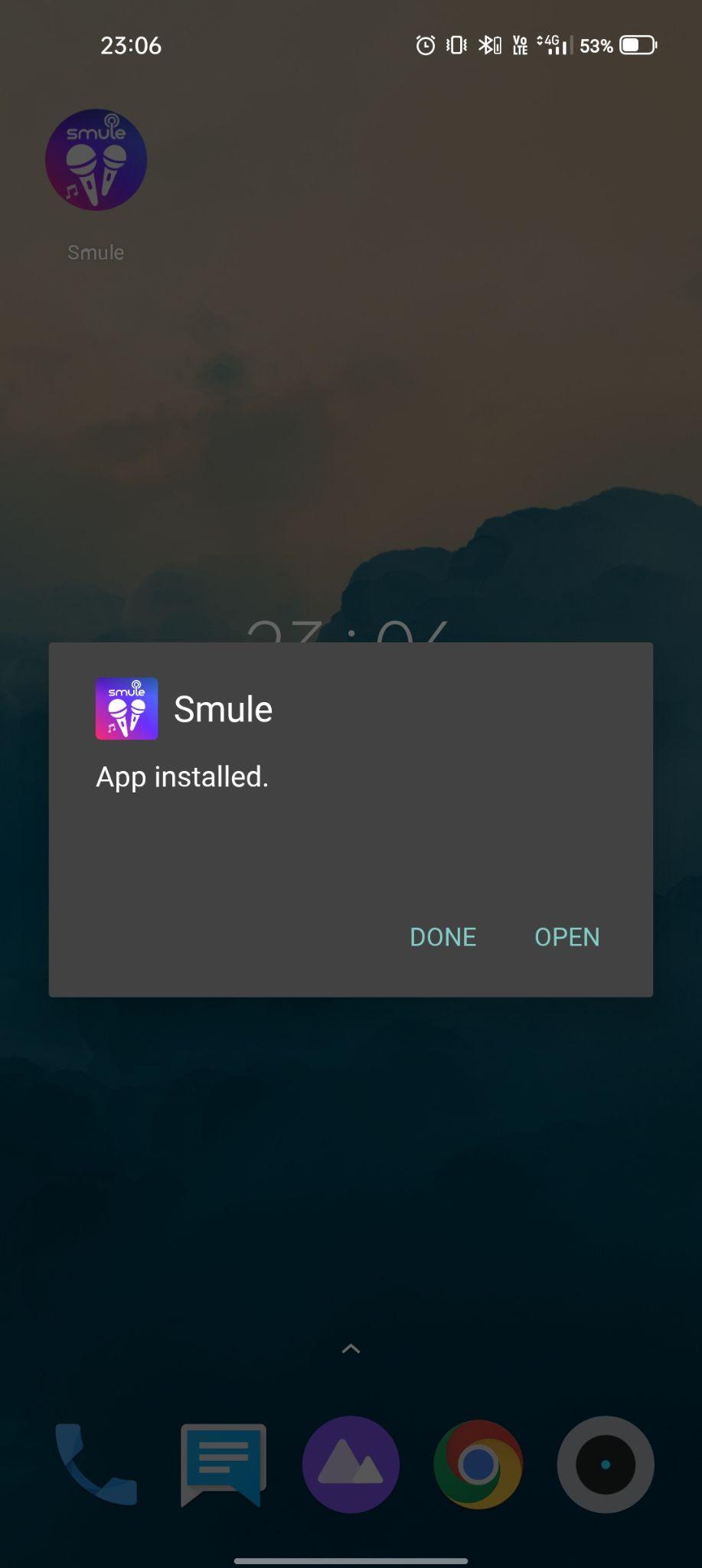 smule mod apk installed