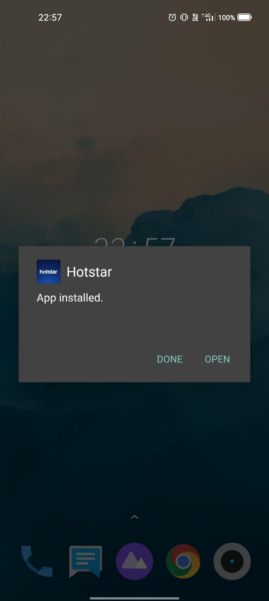 hotstar apk installed