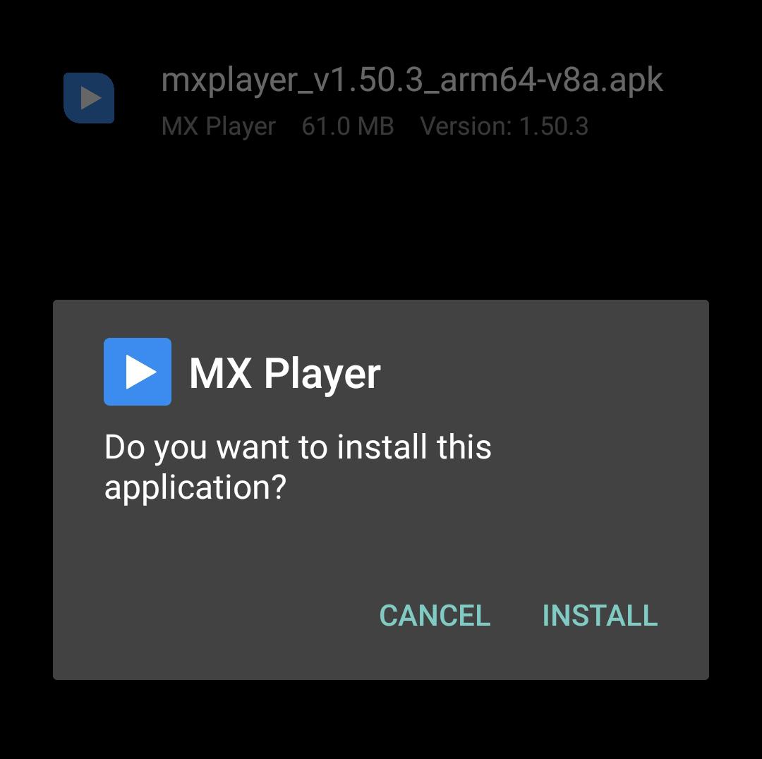 click on install