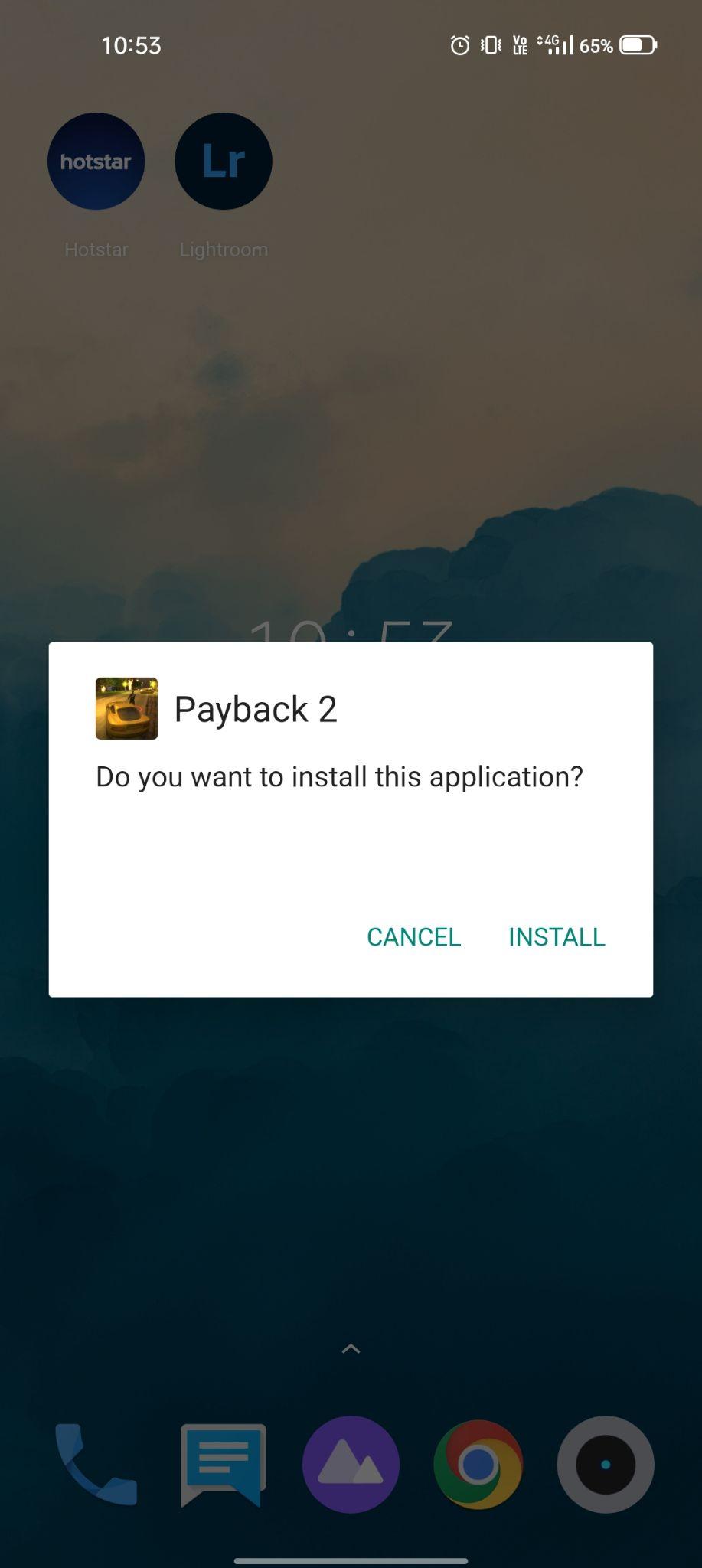 click on Install