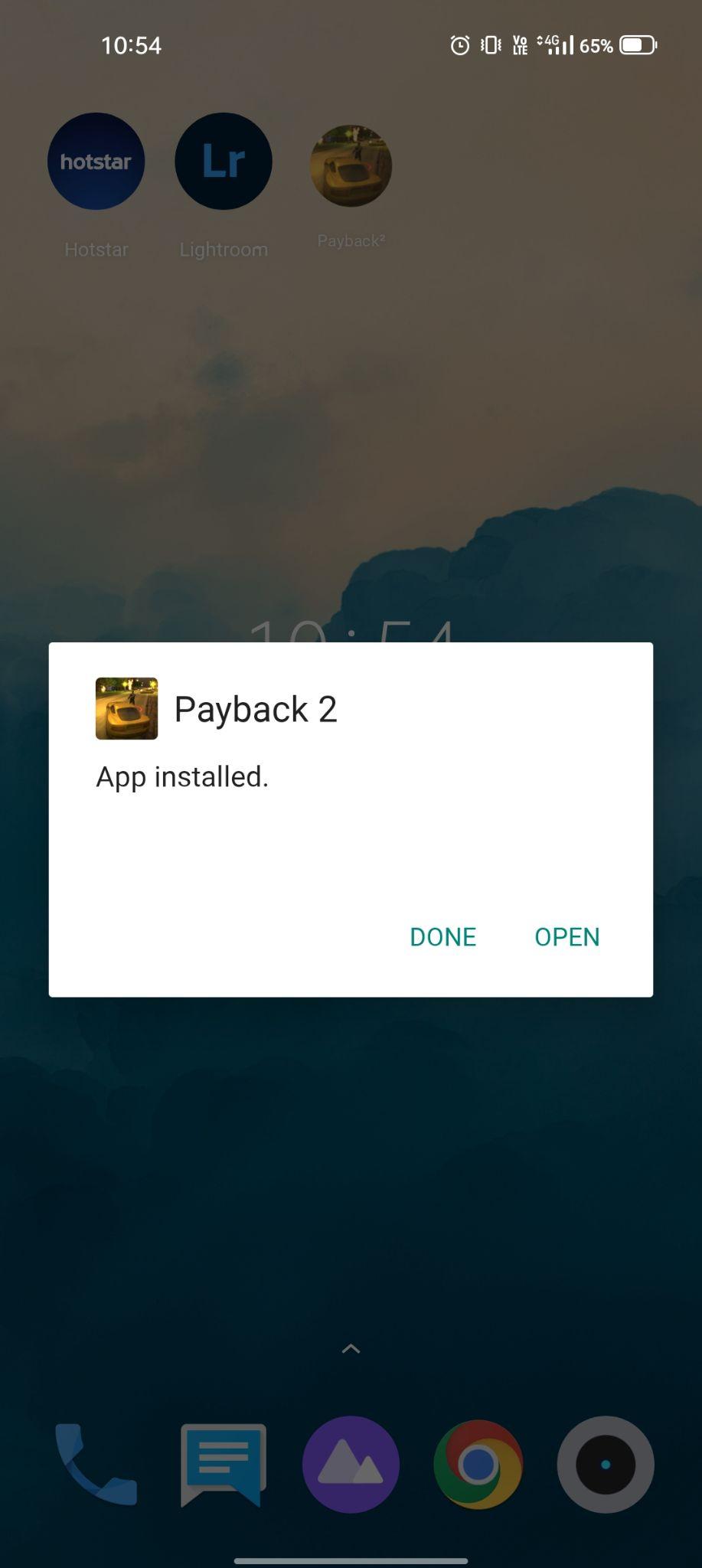 payback 2 apk installed
